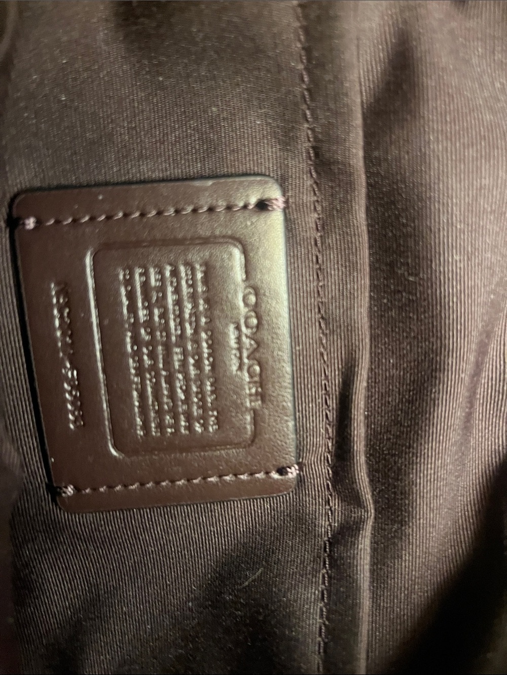 Coach Brown Signature Canvas Crossbody with Gold Logo - Picture 9 of 9